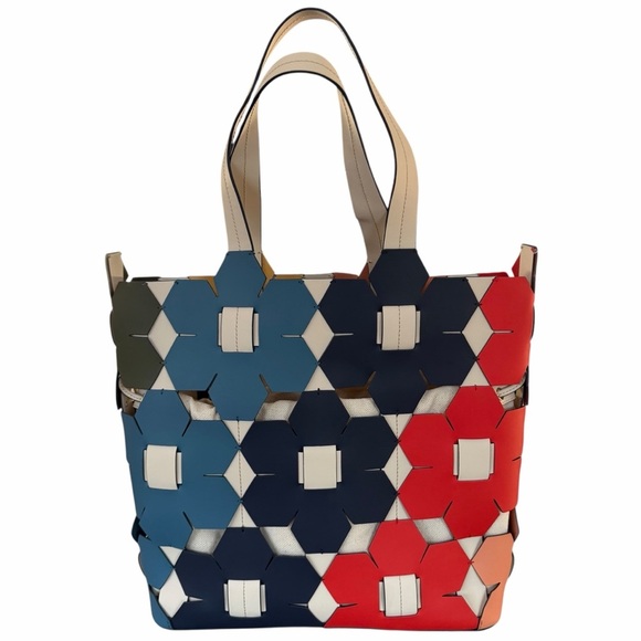 Kurt Geiger Handbags - ZAC Zac Posen Eartha Hex Floral Rainbow Leather Tote